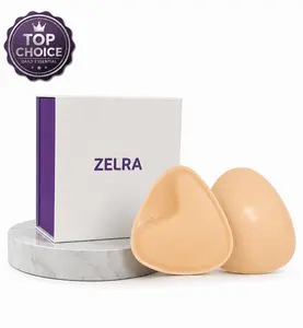 ZELRA Women's Instant Boost Bra Sticky Inserts - Patented 2-Cup Lift Pads, Sweat-Proof Double-Sided Adhesive, Reusable Invisible Cleavage Enhancer for Backless Dresses & Bikinis - Bra Accessories