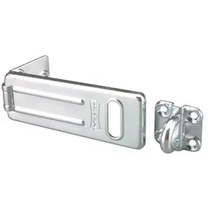 212 MAIN Master Lock 4.50in. Security Hasps 704DPF-704D, Heavy Duty Steel, Pinless Hinge, Tapered Edge for Sailing Water Sports