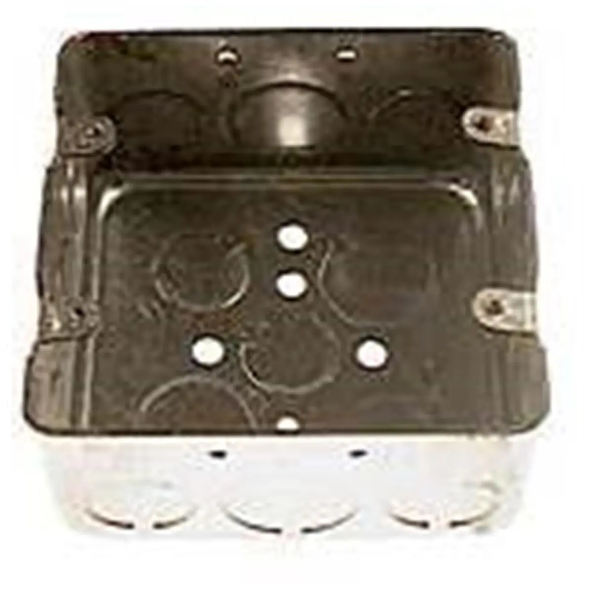 212 MAIN Hubbell Electric Raco 2-Gang Square Switch Box, 4in Multi-Gang Box with Conduit Knockouts, Indoor Use, Larger Capacity, Mounts Devices, No Far-Side Support Needed for Home Organization Supplies