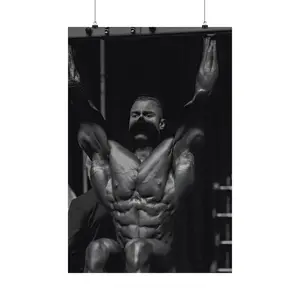 Chris Bumstead "Daddy CBUM" Thavage Mr. Olympia Champion CBUM Posing Premium Poster 5