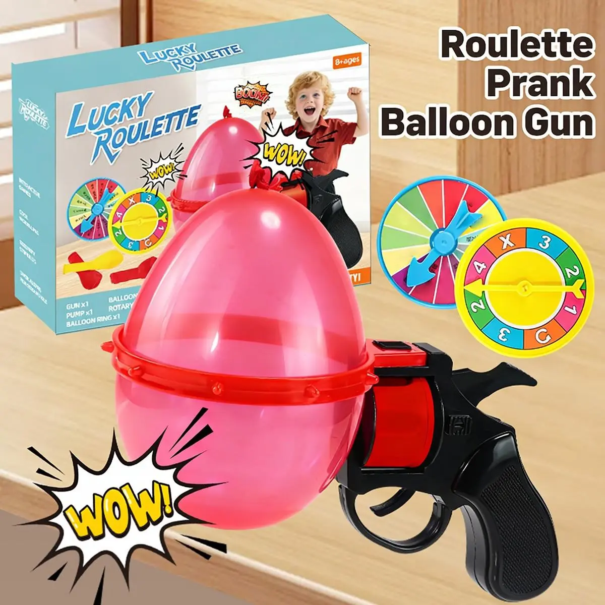 Balloon Turntable Game, Funny Party Roulette Balloon set for Adult Kids ...