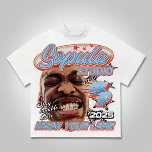 2025 Stay Humble, Bro Vintage Street Head Graphic Cotton T-shirt Breathable Hoodie Menswear Oversize Sweat Tops