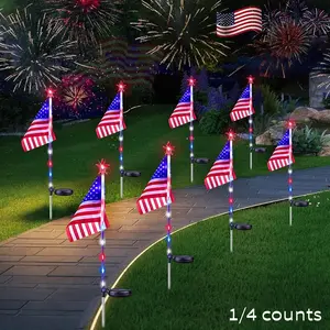 LED Outdoor Solar Decorative Lights, 1/4 Pack, Acrylic Design, Waterproof, Durable, Energy Efficient, Ideal for Outdoor Use, Decorative Garden Lights