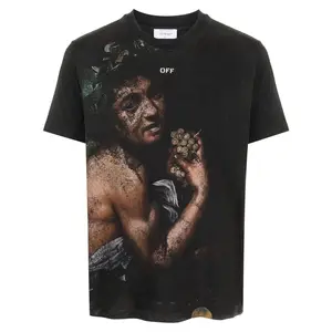OFF-WHITE Bacchus-Print Cotton T-shirt Black (men) by StockX
