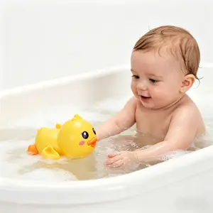 Swimming Duck Bath Toys, Wind Up Floating Duck Water Toy for Bathtub & Pool Play, Baby Bath Toy for Toddlers, Fun Bath Time Toy, Perfect for International Children's Day
