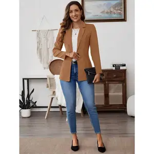 Women’s lightweight business-casual suit, long-sleeved slim-fit office jacket, perfect for work and professional wear GARMENTARY
