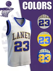 Men's Basketball Jersey No Sleeve Letter Pattern Loose Fit Breathable Casual S-Xxxl, Ideal for Training & Competition Sport Jersey