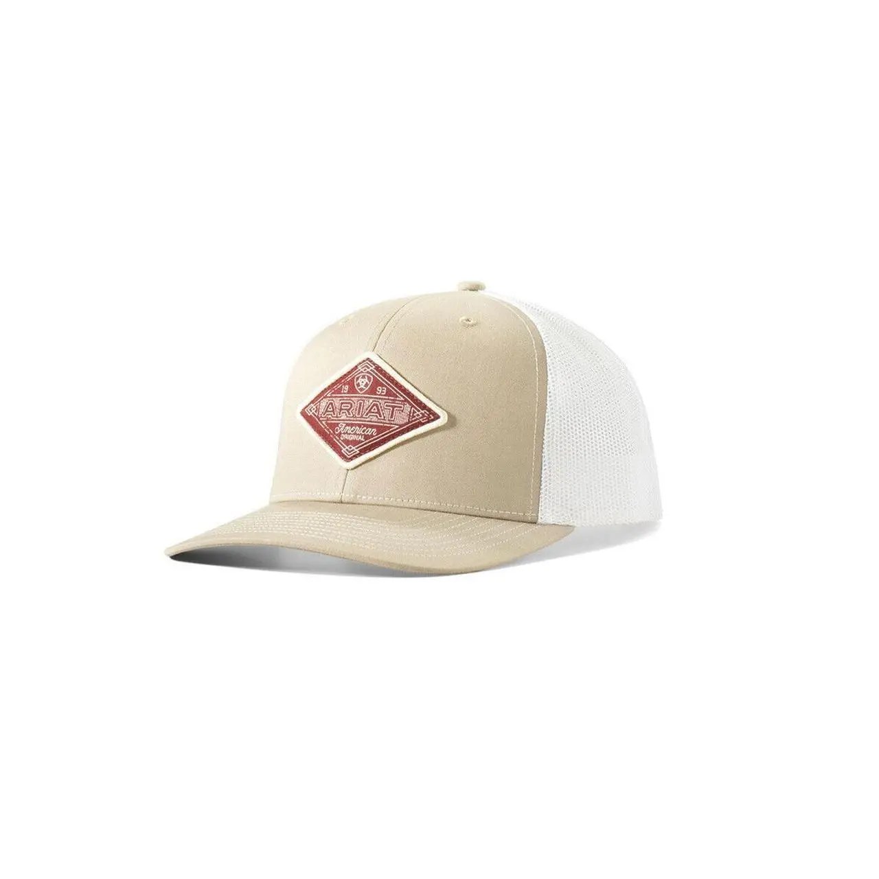 Ariat Hats Unisex Diamond Patch Cream Mesh Back Snapback Cap - A3000824139