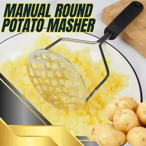 Potato Masher Stainless Steel Wire Masher, Potato Press Smasher Mashed Potatos