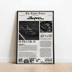 SUPRA MK-IV 1993. newspaper Poster , Product without frame