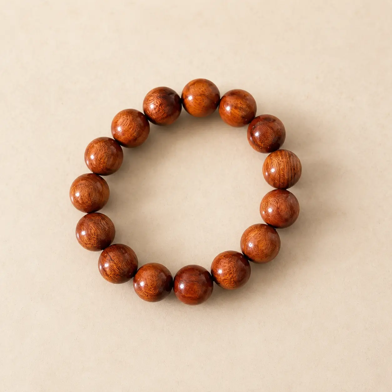 Unisex Wooden Bead Bracelet - Wudang-Inspired Spiritual Jewelry for Daily Wear, Good Luck & Inner Balance