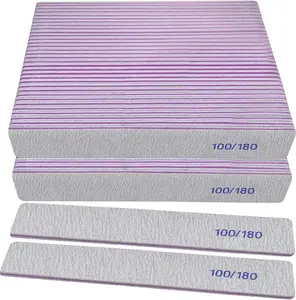 50pcs Nail Files Sanding Strips Manicure Tools Salon Quality Polishers Fingernail Surface Polishing Remover Professional Design