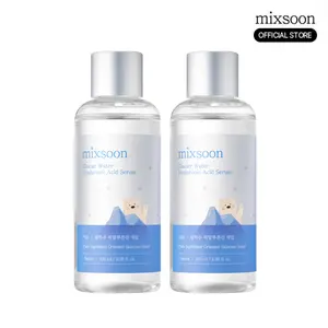 [mixsoon Official Shop] Glacier Water Hyaluronic Acid Serum Duo (3.38 fl.oz / 100ml x 2) - Non-greasy Hydration Booster, Korean Facial Serum for Glass Skin