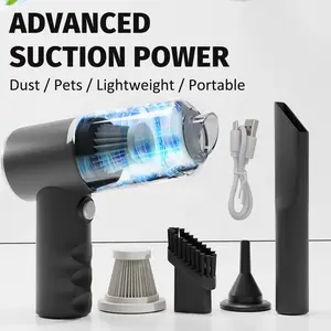 Wireless Handheld Car Vacuum Cleaner, Portable Car Vacuum, Mini Cordless Handheld Blower for Home and Car Use, Strong Suction for Detailed Cleaning, Car Cleaning Supplies