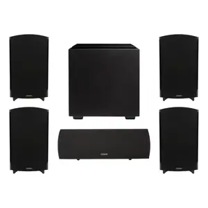 Definitive Technology Home Theater Bundle: (4) ProMonitor 1000 Speakers, ProCenter 1000 Center, and Descend DN8 Subwoofer - Immersive 5.1 Surround Sound System
