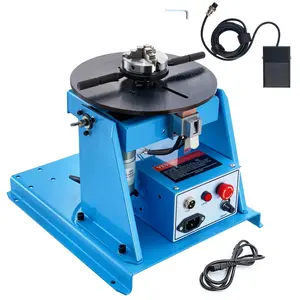 【Spotlight Day】VEVOR Rotary Welding Positioner 10KG, 0-90° Welding Positioning Turntable Table with 8.1 Inch 3-Jaw Lathe Chuck, 1-12 RPM 20W Portable Welder Positioning Machine for Cutting Grinding Assembly Testing