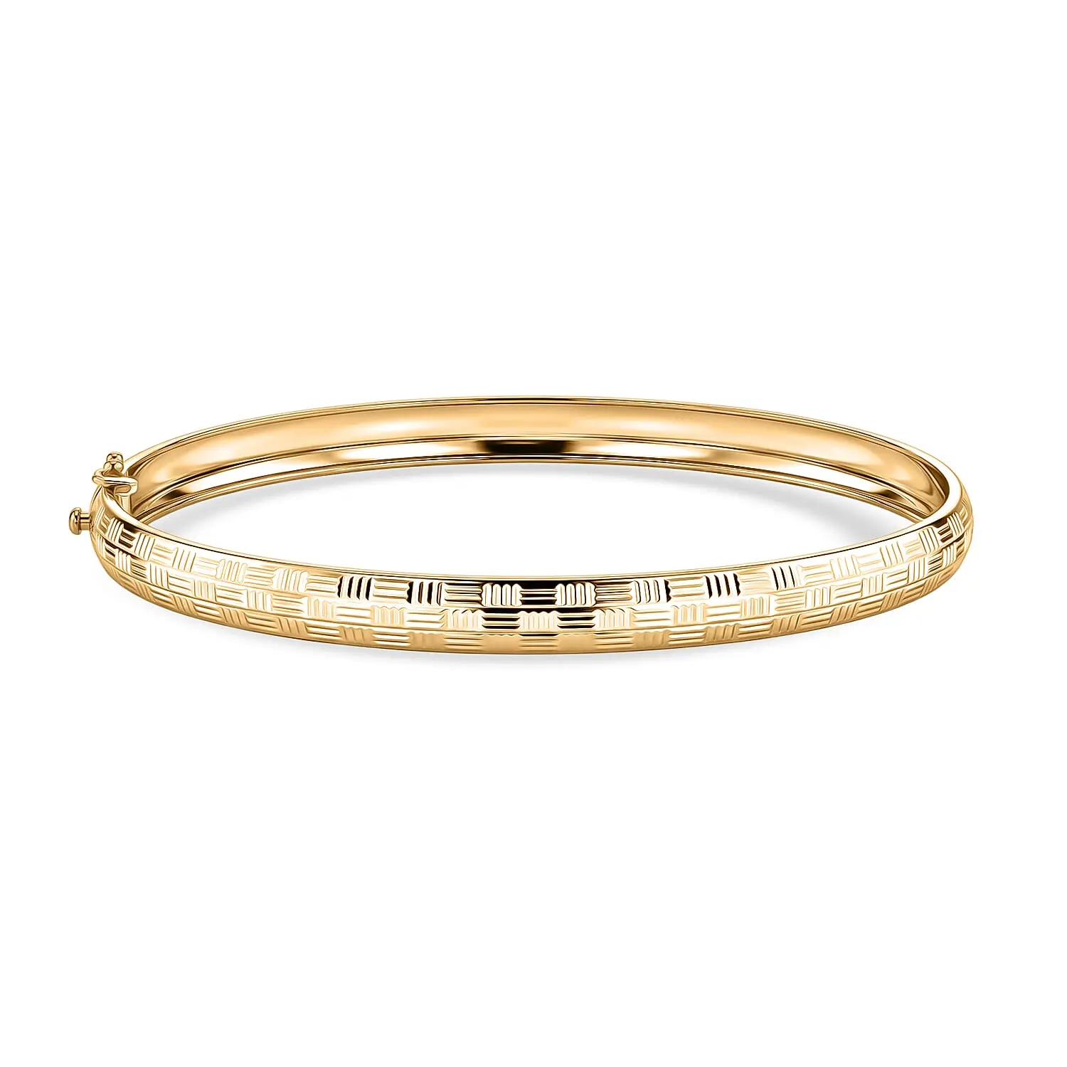Luxoro 10K Yellow Gold Bangle Bracelet (7.25 In) (3.75 g)
