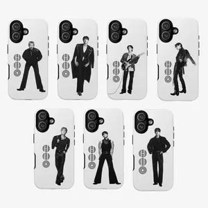 7Styles Music Arirang Comeback KPOP Merch Tough Phone Case, Black & White Tone Case Cover for iPhone 17 Promax & more