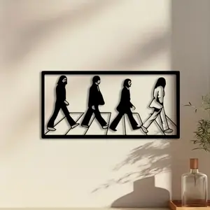 1pc Beatles Metal Wall Art, Decorative Artwork, Music Band Mural, Perfect for Living Room Wall, Birthday Gift, Ideal for Music Lovers, Durable Metal