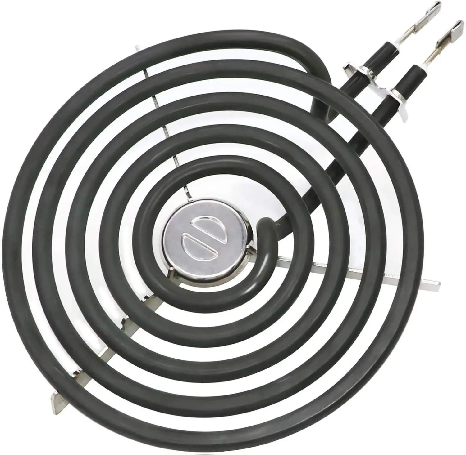 2025 Upgraded ERS30M1 WB30M1 Electric Stove Burner by Beaquicy - Replacement for 6 Inch Surface Element fit for GE Hotpoint Kenmore Electric Range Stove - 5 Turns with Silver Center Medallion, 240V