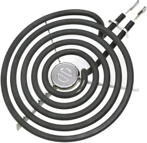 2025 Upgraded ERS30M1 WB30M1 Electric Stove Burner by Beaquicy - Replacement for 6 Inch Surface Element fit for GE Hotpoint Kenmore Electric Range Stove - 5 Turns with Silver Center Medallion, 240V