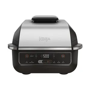 Ninja Foodi 6-in-1 Indoor Grill & 4-qt Air Fryer with Roast, Bake, Broil, Dehydrate (2nd gen) - EG201