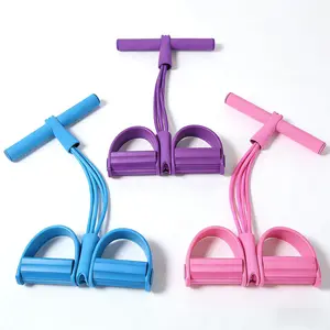 Six Upgraded Abdominal Yoga Resistance Bands - Multifunctional Foot Cinchers, Durable Home Gym Straps, Strength Training, Core Exercises, Comfortable Exercise Accessories, Stylish Fitness Equipment