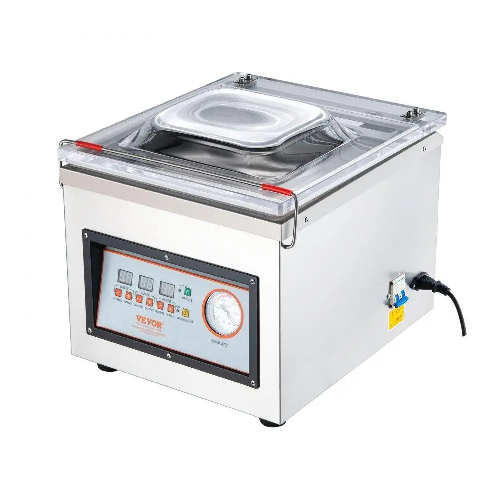 【Summerfinds】VEVOR Chamber Vacuum Sealer DZ-260C Kitchen Food Chamber Vacuum Sealer, 110V Packaging Machine Sealer for Food Saver, Home, Commercial Using