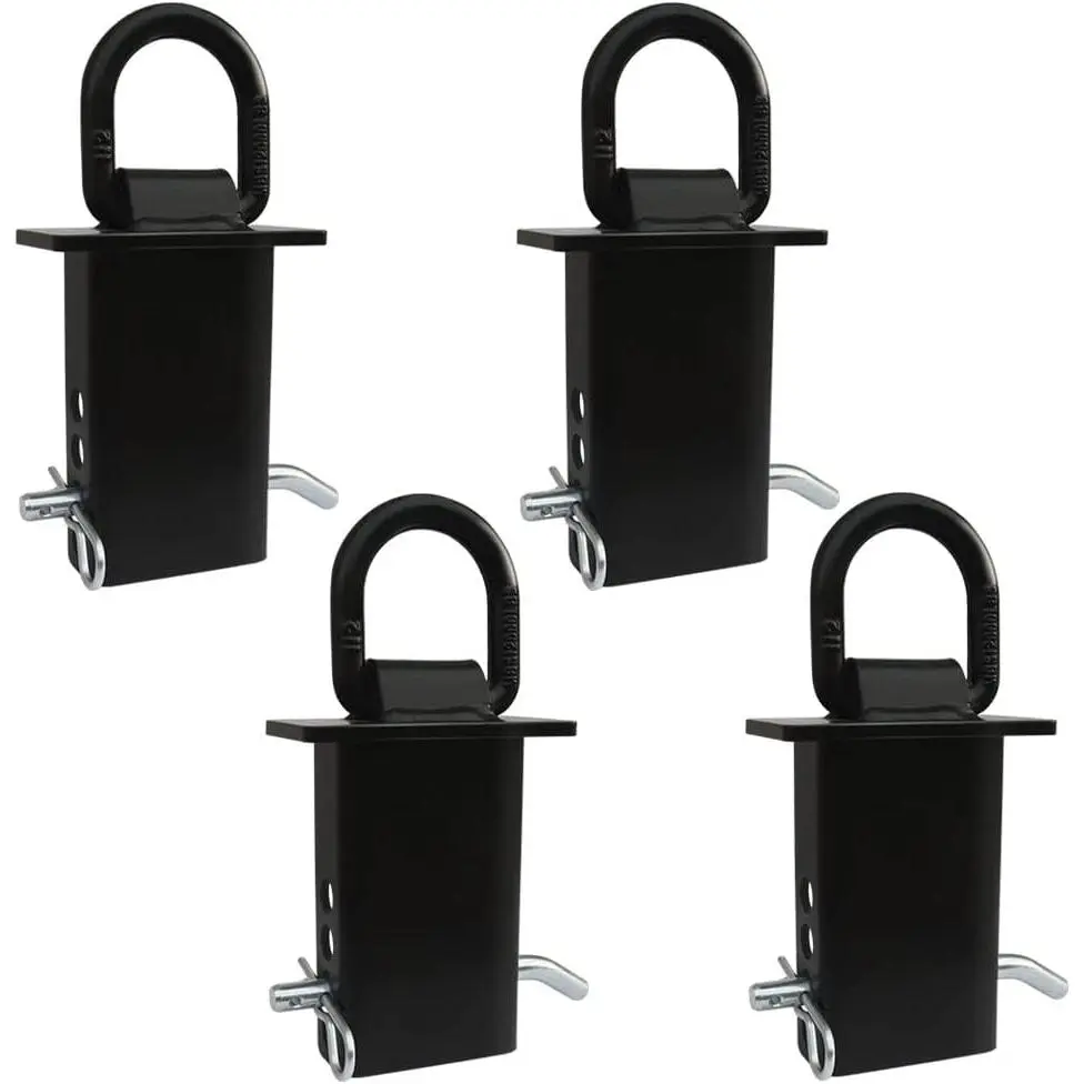 4 count 16200lbs Trailer Stake Pocket D Ring Tie Downs Fit for Flated  and  with Standard 2" x 4" Stake Pockets