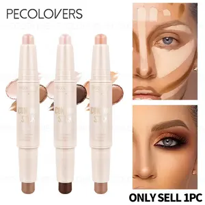 1pc Dual-Head Multi-Purpose Stick, Cosmetic Concealer, For Concealing Blemishes, Highlighting, Contouring, Smooth Application, Layering Coverage, Cosmetics, Ideal Holiday Gift For Women, Makeup Enthusiast