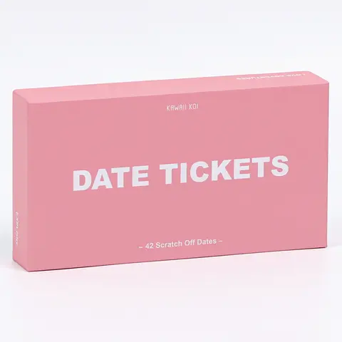 DATE TICKETS 42 Scratch Off Date Ideas Card Games & Adventures for Couple Date Night, Couple Gift for Valentine's Day, Anniversary, Wedding, Birthdays