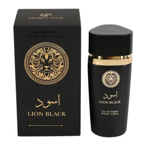 Lion Black Spray Perfume Eau de Parfum for Men - 100ml/3.4fl.oz. - Men's Fragrance
