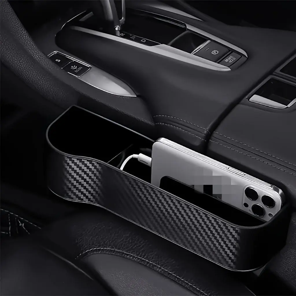 2pcs Universal Car Seat Gap Organizer, Car Console Organizer - Premium Storage Solution for Phone, Keys, Cards - Multi-Pocket Catcher with Easy Install, Keeps Interior Tidy
