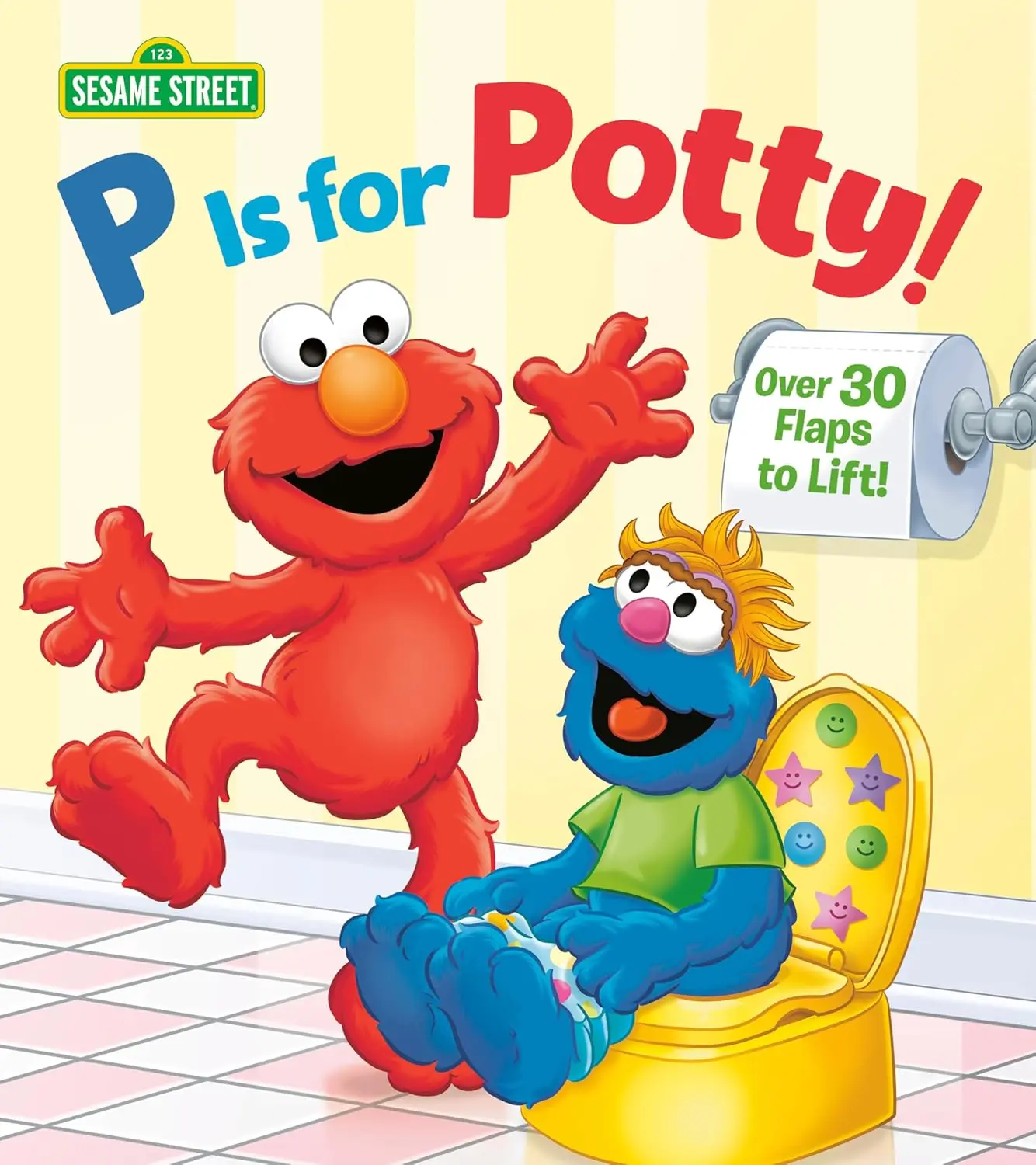 P is for Potty! (Sesame Street) (Lift-the-Flap) - Board book Learning Toddler