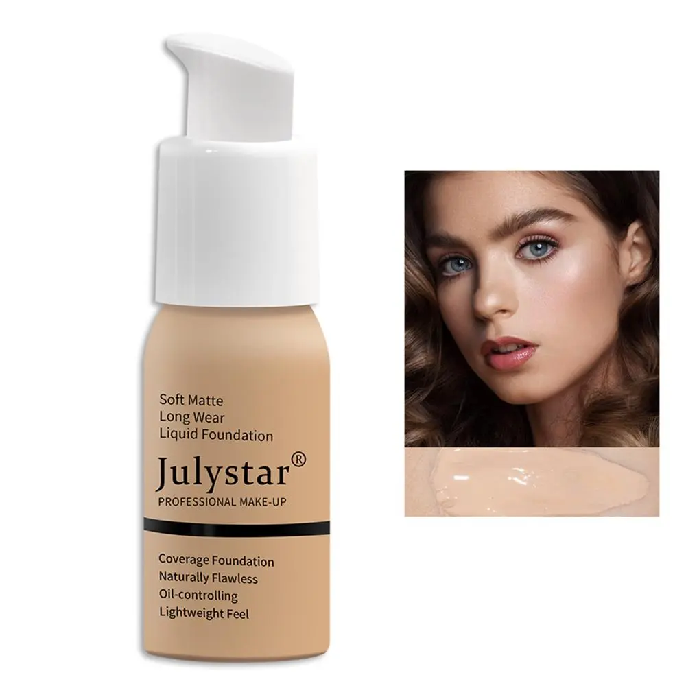 Matte Long-lasting Liquid Foundation, Soft Matte Makeup, Natural Flawless Lightweight Liquid Foundation, Cosmetic Foundation, Makeup Product for Women, Matte Longwear Foundation, Matte Makeup Finish, Soft Matte Coverage