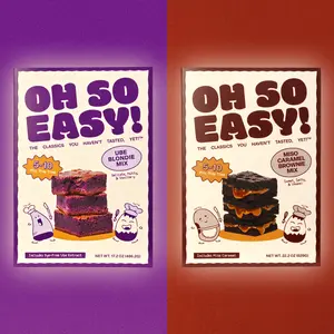 Viral Baking Mix Duo - 1 Ube Blondie, 1 Miso Caramel Brownie Baking Mix