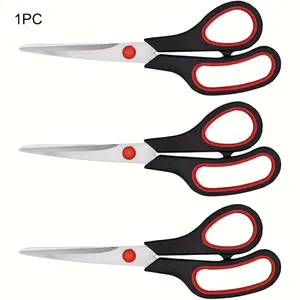 Ultra-Sharp Stainless Steel Scissors, Multipurpose Office Shears with Comfort Grip, Durable Crafting Tools for Both Hands