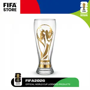 【FIFA WORLD CUP 2026 】 Officially Licensed Glass Mug, Gold Cup Edition, the perfect gift for football fans, a summer essential. Drinkware