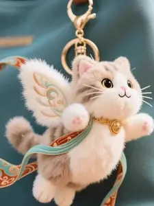 Dunhuang Flying Heavenly Bodhisattva Plush Keychain Doll, Nine-Color Deer Toy Bag Charm, Cute Soft Accessory for All Seasons