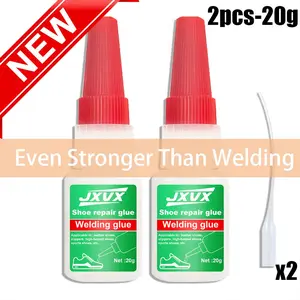 2pcs Shoe Repair Glue Waterproof Leather Sports Shoes Soft Adhesive, Durable Patching Solution for Sneakers & Footwear Care