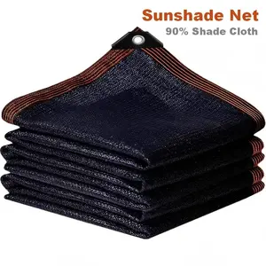 90% Blackout Cloth - 10 x 13ft UV-Resistant Shade Net with Reinforced Rivets, Suitable for Outdoor Adventures / Camping / Garden / Patio / Greenhouse.Mesh Shade Cloth
