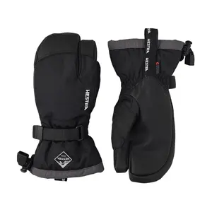 Hestra Gauntlet CZone Junior Glove (Youth 4-13yrs) | Waterproof, Insulated 3-Finger Kids Snow Gloves for Winter, Skiing & Playing in The Snow