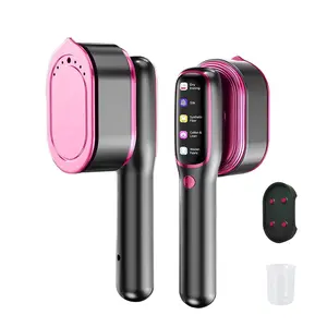 Clothing Steam Iron, Steam Iron, Portable Travel Clothing Steam Iron, Handheld Steam Iron 2-in-1, 5 Seconds Fast Heating, 5 Modes, with Large Color LCD Display