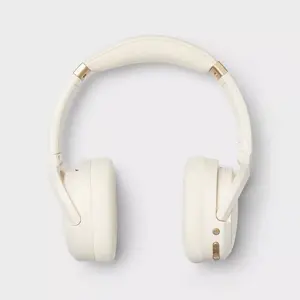 Active Noise Cancelling Bluetooth Wireless Over-Ear Headphones - heyday White: Built-In Mic