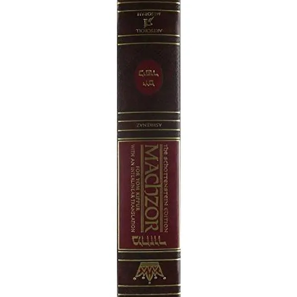 USED-The Schottenstein Ed. Machzor for Yom Kippur with an Interlinear Translation - Ashkenaz by Rabbi Menachem Davis (Hardcover)