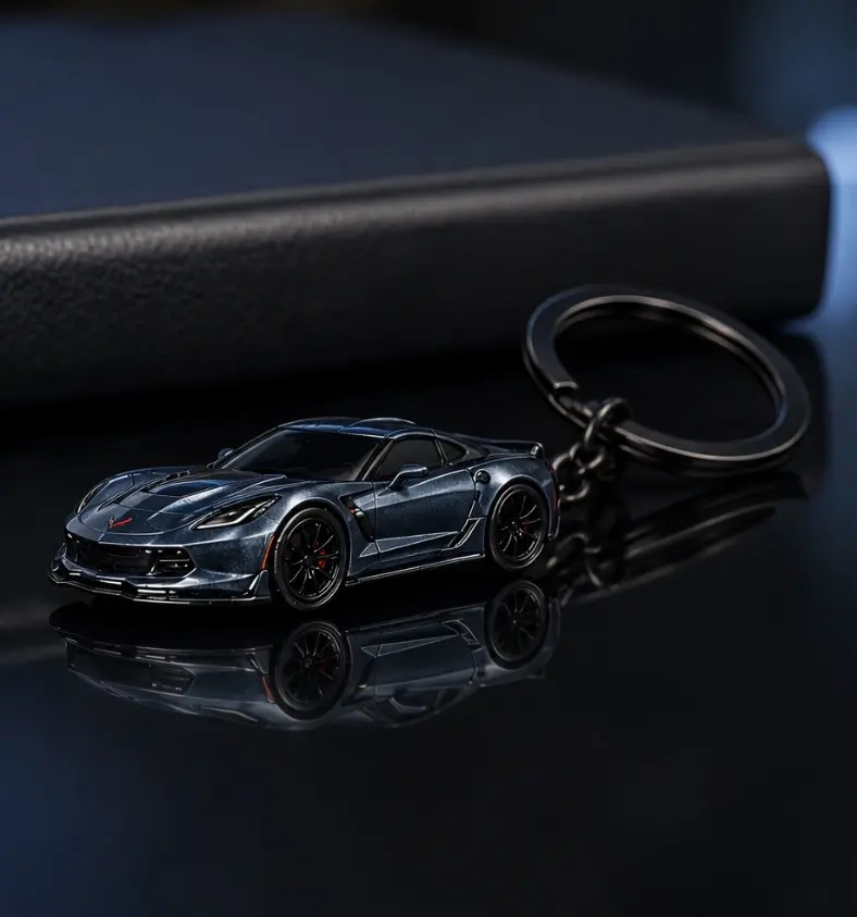 Race Car Keychain, Fashion Accessory, Costume Jewelry Keychain for Daily Use