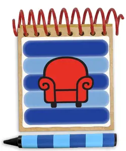 Handcrafted Blue Stripes Notebook - COOKIE