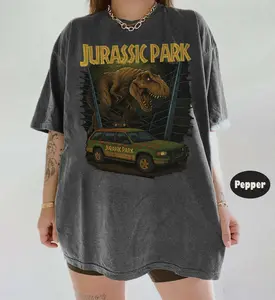 [ SALES UP TO 30% ] Vintage Jurassic Park T-Rex Break Out Graphic Shirt, Jurassic Park Dinosaur T-Rex Shirt, Jurassic World Shirt, Disneyland Trip Family Shirt