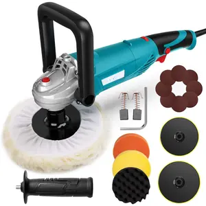 Polisher, Rotary  Buffer Polisher Waxer, 1200W 7-inch/6-inch Variable Speed 1500-3500RPM, Detachable Handle Suitable for Boat, Polishing and Waxing