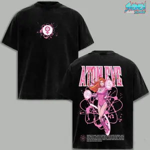 Atom Eve Graphic Tee, Invincible Superhero Shirt, Retro Comic Street Style, Soft Girl Gamer Aesthetic, Unisex Cotton Top